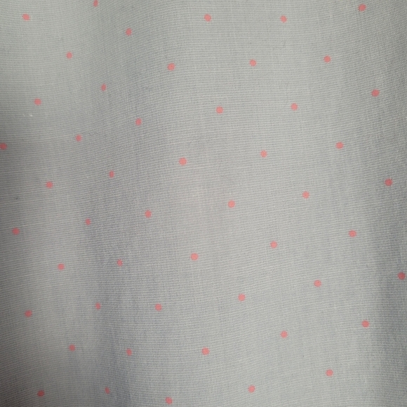 Old Navy Men's The Signature Shirt Baby Blue Pink Micro Dot Long Sleeve Size XXL - Picture 3 of 9